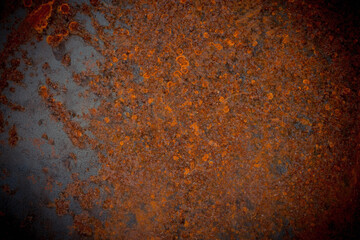 old rusty metal plate texture