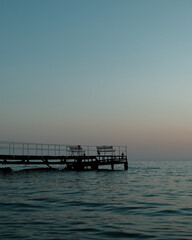 Obraz premium pier on blue hour