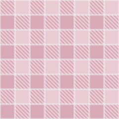 Tartan seamless pattern, pink and white can be used in the design of fashion clothes. Bedding sets, curtains, tablecloths, notebooks, gift wrapping paper