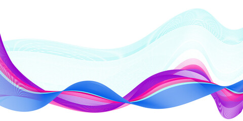 Colorful Abstract Wave for your design, banner, background, wallpaper