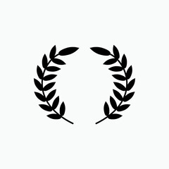 Wreath Icon.Winner Symbol - Vector