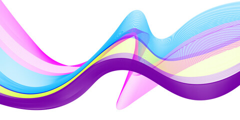 Colorful Abstract Wave for your design, banner, background, wallpaper