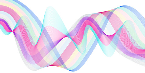 Colorful Abstract Wave for your design, banner, background, wallpaper