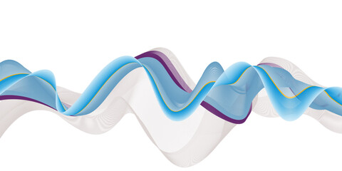 Colorful Abstract Wave for your design, banner, background, wallpaper