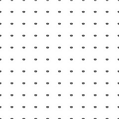 Square seamless background pattern from black vintage telephone symbols. The pattern is evenly filled. Vector illustration on white background
