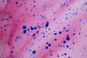 Abstract colorful watercolor painting as background, top view
