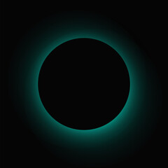 Circle illuminate light frame with color gradient