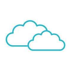 Fototapeta premium Clouds Icon