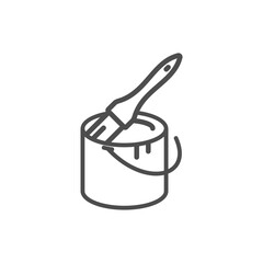 simple art icon in black color