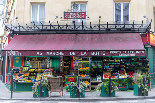 greengrocer from the amelie movie in the montmatre district
