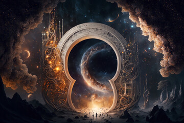 Celestial Symphony Cosmic Wonder Celestial Orchestra Digital Art | AI generated
