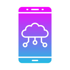 Mobile Cloud Icon