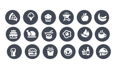 Food and Drink Icons vector design