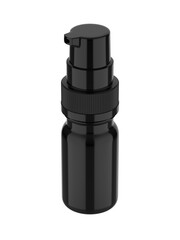 Blank pump cosmetic container mockup, 3d render illustration.