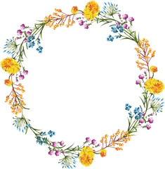 Obraz na płótnie Canvas Botanical Garden florals frame elements Elegant Flower ,foliage design for wedding, card, invitation, greeting.