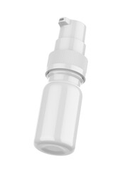 Blank pump cosmetic container mockup, 3d render illustration.