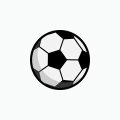 Fototapeta premium Soccer Ball Icon. Football Element Vector, Sign and Symbol for Design, Presentation, Website or Apps Elements. 