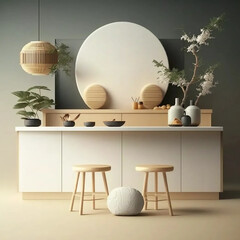 Fototapeta na wymiar japan kitchen modern, generativ ai
