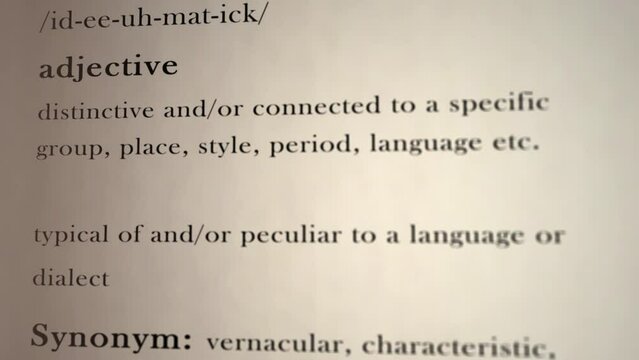 Idiomatic Definition