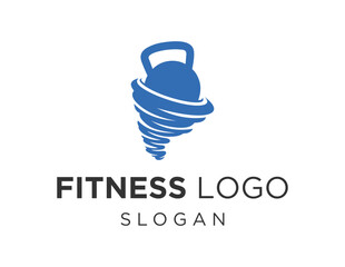 Logo about Fitness on a white background. created using the CorelDraw application.