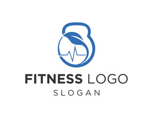Fototapeta premium Logo about Fitness on a white background. created using the CorelDraw application.