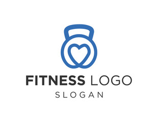 Obraz premium Logo about Fitness on a white background. created using the CorelDraw application.