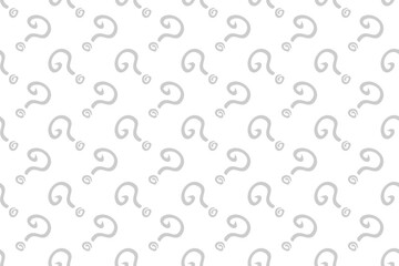question marks on a white background, seamless pattern