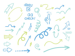 手書きの矢印セット