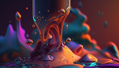 abstract colourfull background made with generative AI