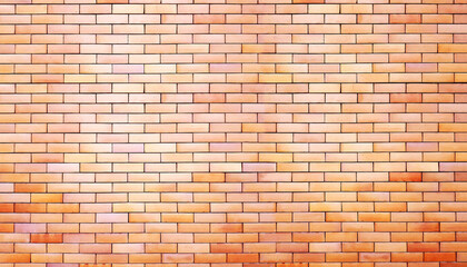 The old red brown brick wall background is an abstract pattern background. Floor above and below, gradient vignetting (panorama) With copy space.