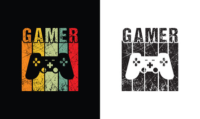 Gaming T shirt design, Gamer T shirt design