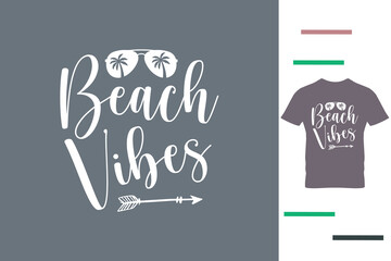 Beach vibes t shirt design