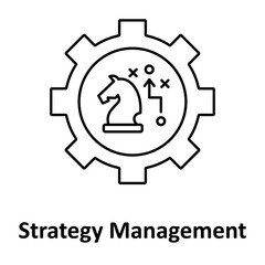 Strategy settings vector icon easily modify

