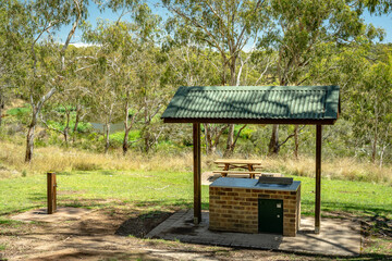 Barbecue and picnic area at Apsley Falls, NSW, Australia