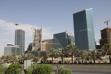Obraz premium King Abdullah Financial District, Riyadh, Saudi Arabia