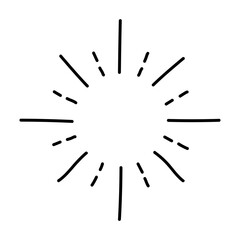 Sun burst vintage shapes of sun ray frames retro vector design elements