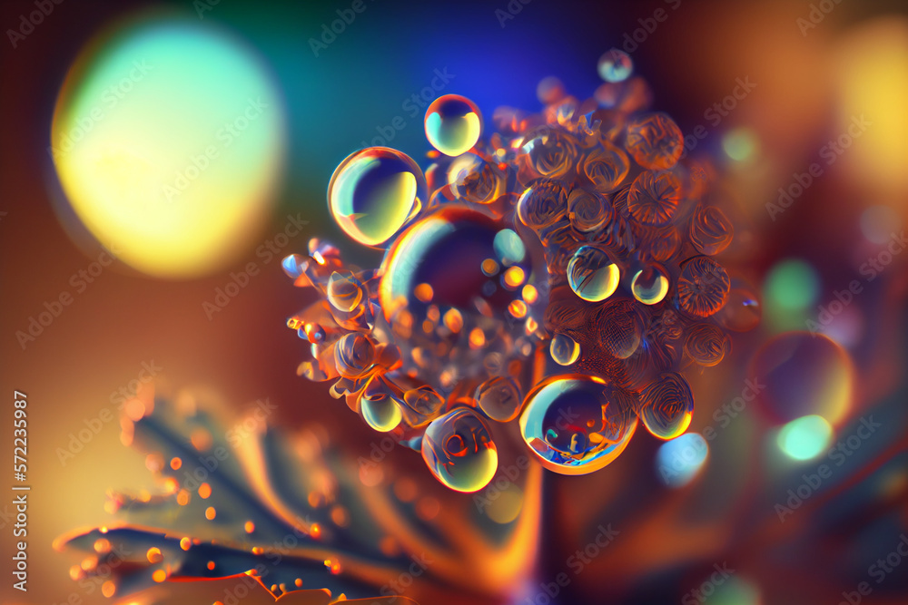 Poster beautiful abstract bright bokeh background
