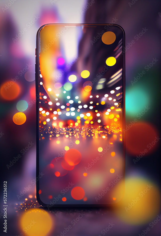 Poster beautiful abstract bright bokeh background