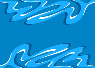 Minimalist background with cute wavy lines pattern and with some copy space area