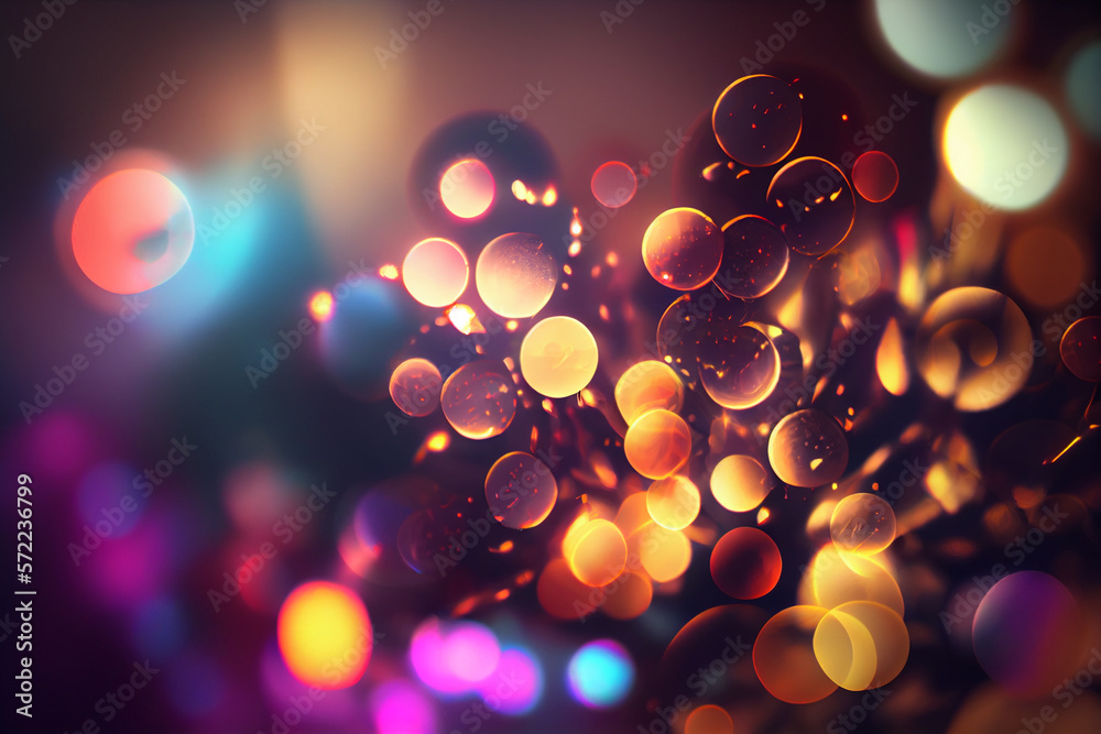 Poster beautiful abstract bright bokeh background
