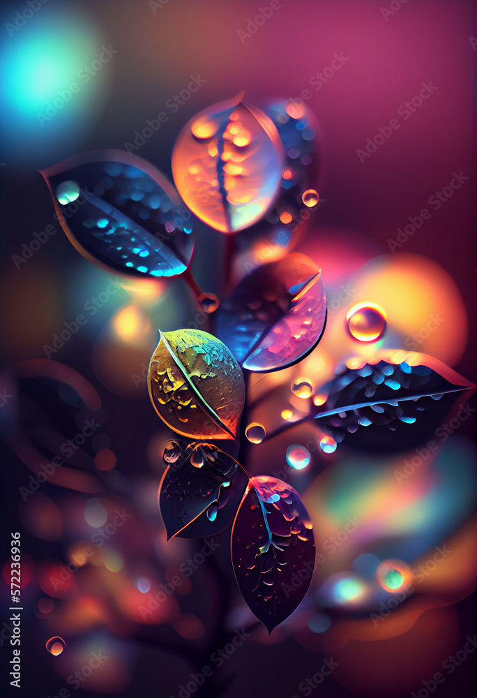 Poster beautiful abstract bright bokeh background