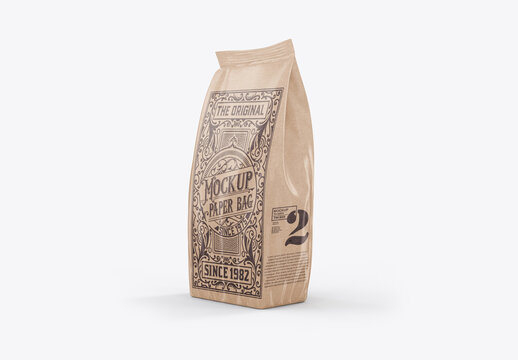 Kraft Food Bag Mockup