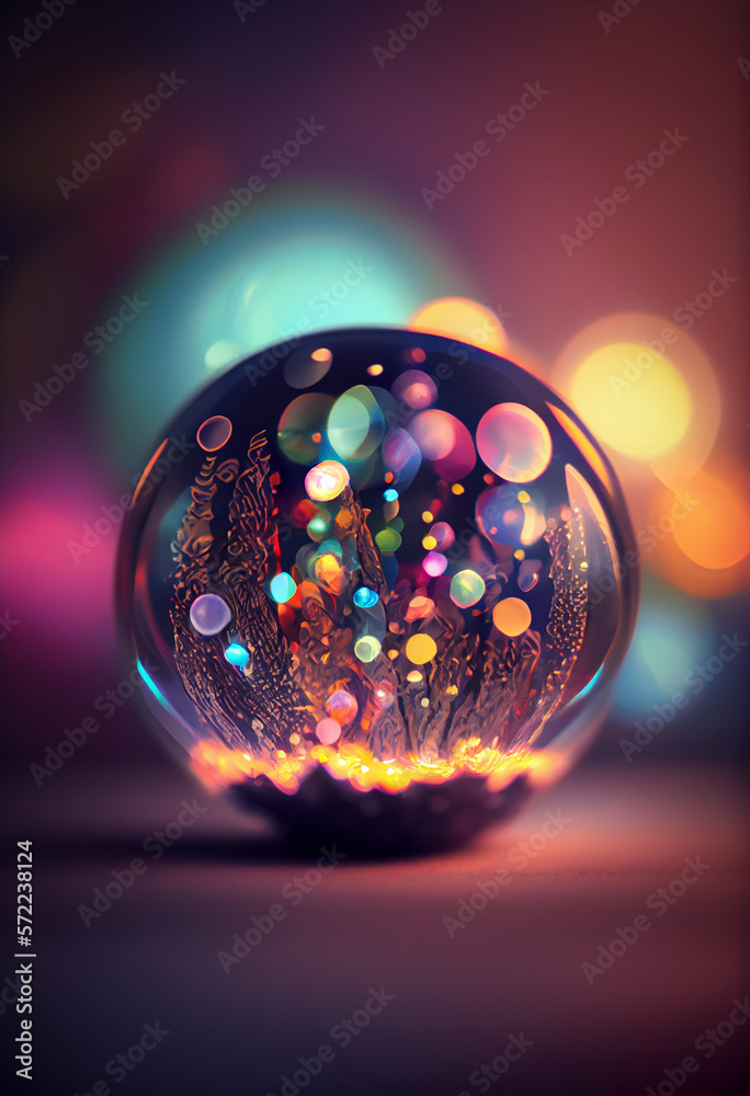 Aufkleber Beautiful abstract bright bokeh background