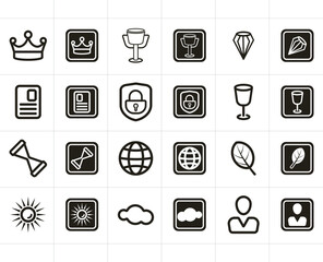 Flat simple icon design 