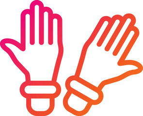 Gloves Vector Icon Design Illustration