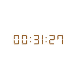 Digital clock icon vector design illustration.