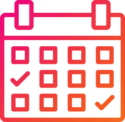 Calendar Vector Icon Design Illustration