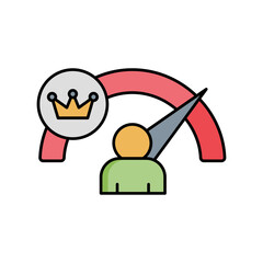 Worker performance vector icon easily modify

