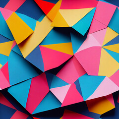 Seamless pattern colorful background, Generative AI