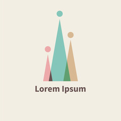 Crown logo, teamwork, working group, friendship icon